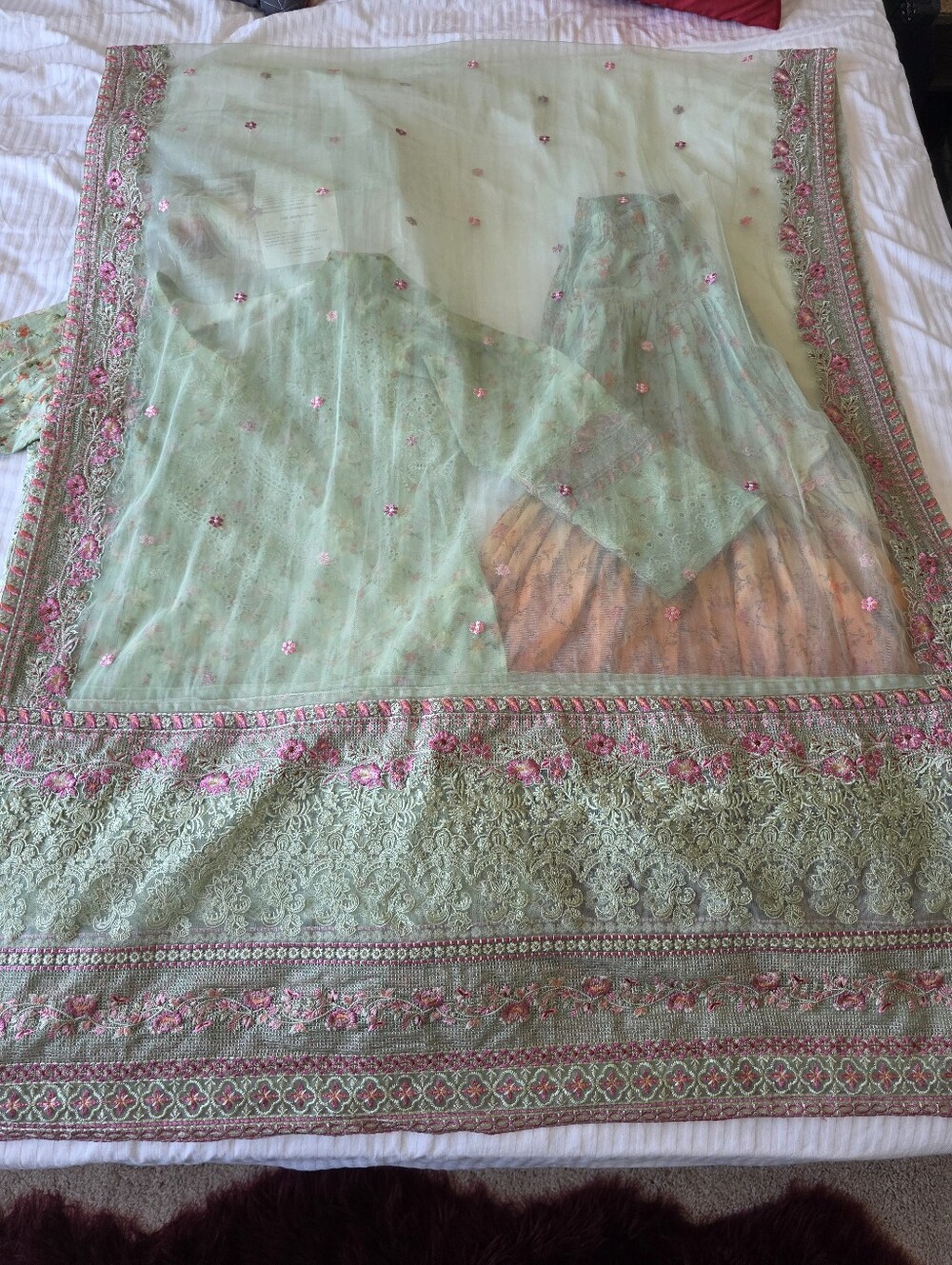 Faiza Saqlain- Eldira - Embroidered Lawn Suit - Garaara With Embroidered Duppata - Picture 8 of 8